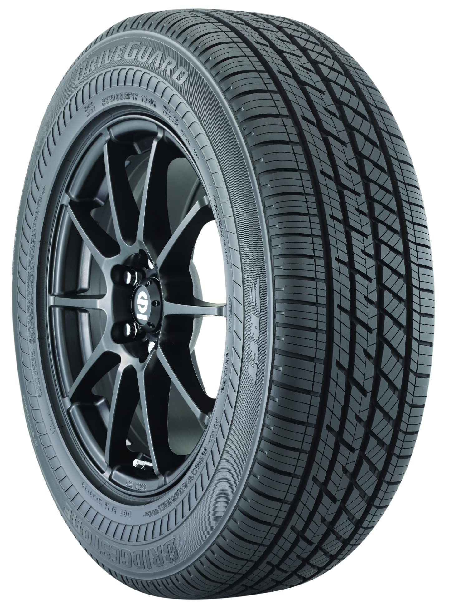 Bridgestone Driveguard All-Season Radial Tire 235/50R18 97W - Run-Flat Technology, All-Weather Traction, Comfort Ride for Sedans & Coupes - Perfect for Daily Commute, Highway Driving & Road Trips