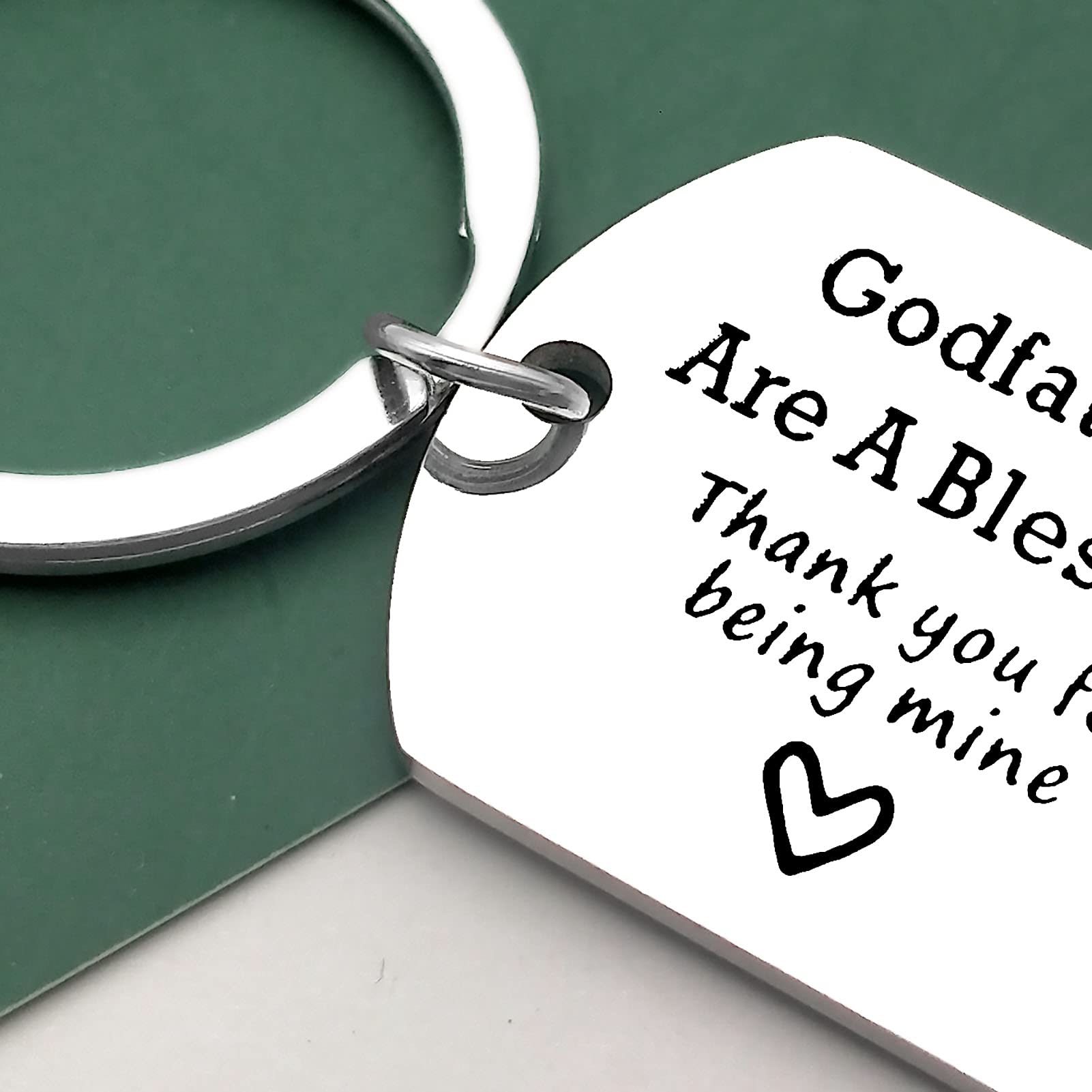 Godfather Keychain Jewelry - Engraved Bottle Opener Keychain for Father's Day, Baptism & Christening Gifts | Thoughtful Present from Goddaughter to Dad | Perfect Birthday, Thank You & Appreciation Gift for Men | Great for Daily Use, Keychains & Gifts for Special Occasions