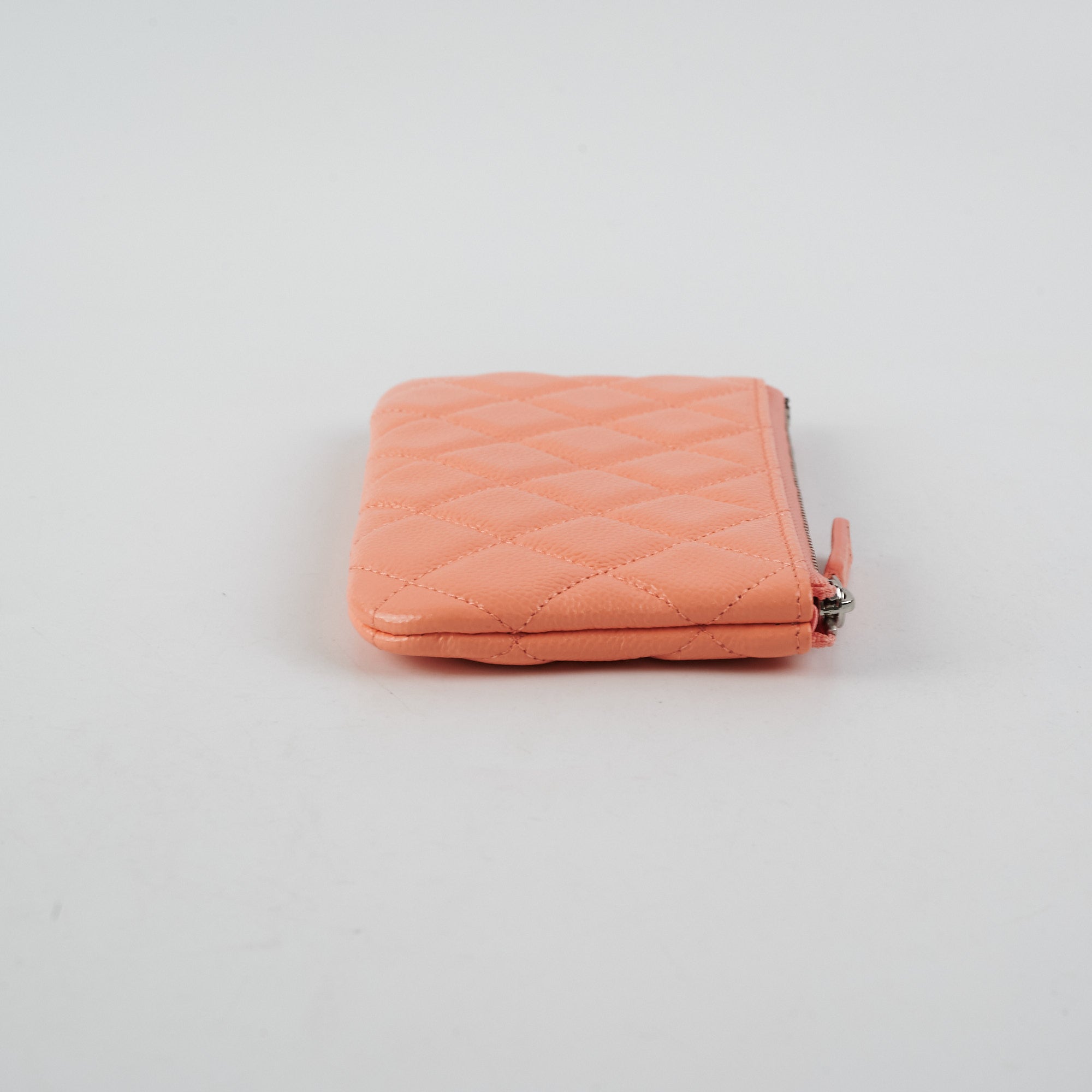 Chanel Classic Caviar Leather Mini Square Flap Bag Coral Pink - Luxury Crossbody Purse for Women, Perfect for Date Night & Special Occasions