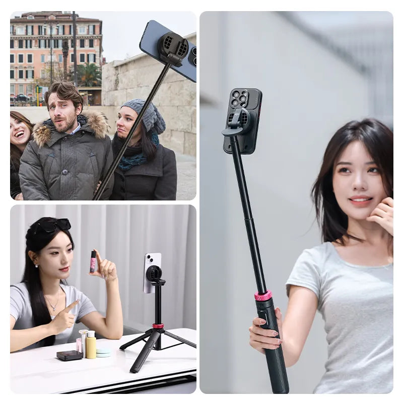 Ulanzi MT 84 Magnetic Phone Tripod Stand with Strong Stability - Perfect for Vlogging, Photography, and Video Calls