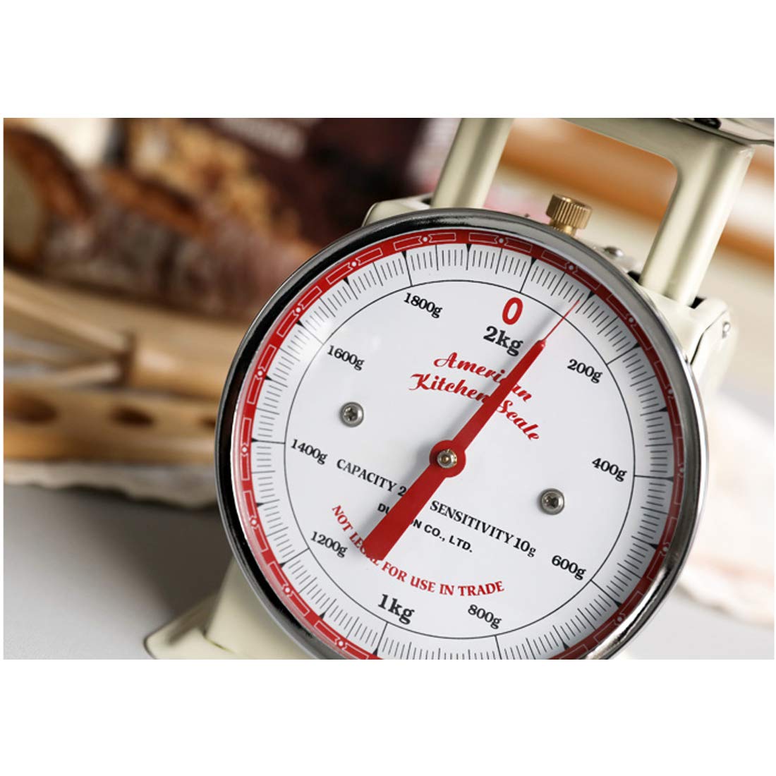 Doulton Stainless Steel Digital Kitchen Scale for Food - 500g/0.1oz Precision, Red | Perfect for Baking, Coffee Brewing & Meal Prep
