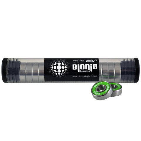 High-Performance Bionic ABEC 7 8mm Bearings - Precision Skateboard & Rollerblade Bearings for Smooth Riding & Long-Lasting Durability - Perfect for Skateboarding, Inline Skating & Longboard Wheels