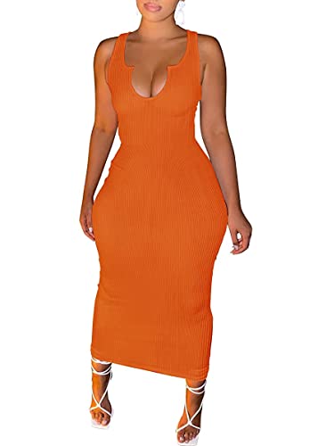 Orange E-tank Dress