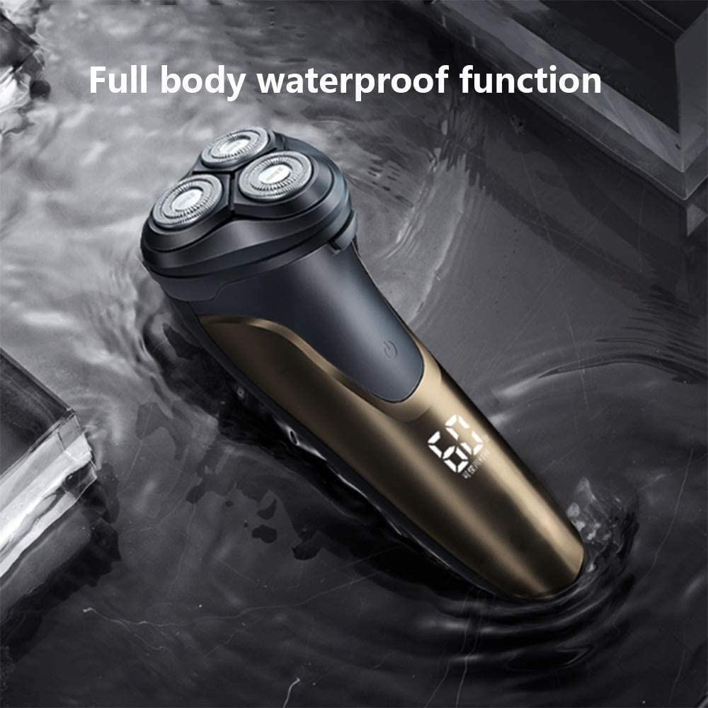 Men's Electric Shaver with USB Smart Charging & Waterproof Design - Wet/Dry Use for Travel, Gym & Daily Shaving - Perfect Gift for Father's Day & Birthdays