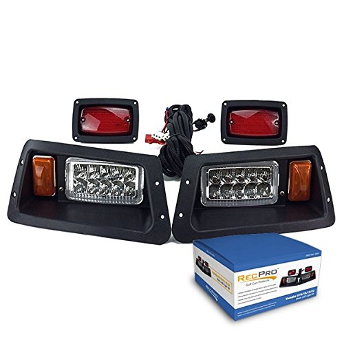 Yamaha G14 G16 G19 G22 Golf Cart LED Headlights & Taillights Kit - Bright Replacement Lights for Night Driving, Camping & Golf Course Use