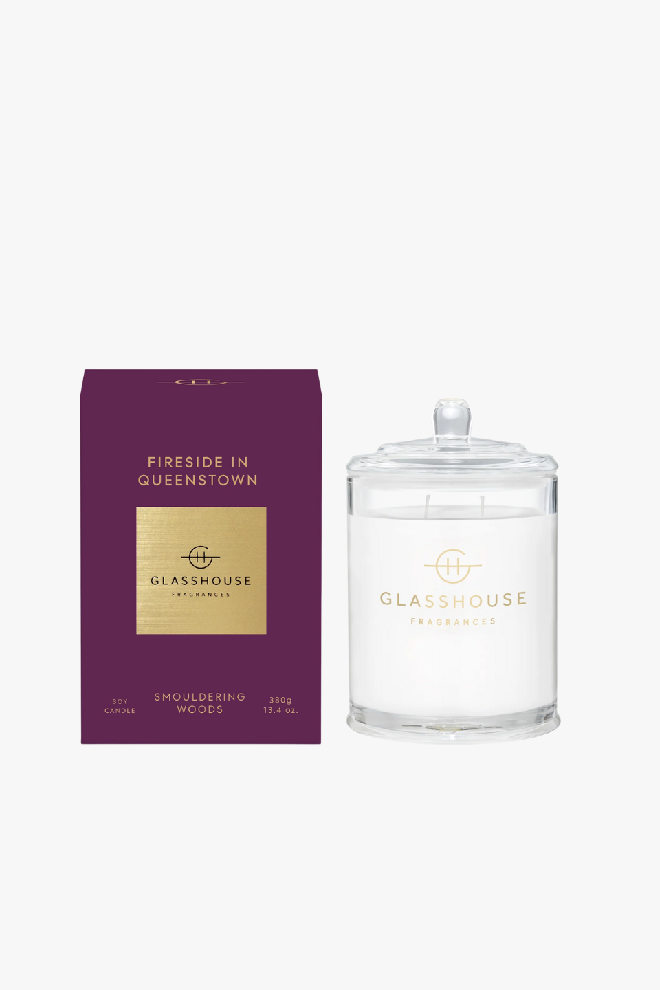 380g Triple Scented Fireside in Queenstown Soy Candle - Perfect for Home Relaxation, Romantic Dinners & Cozy Winter Nights