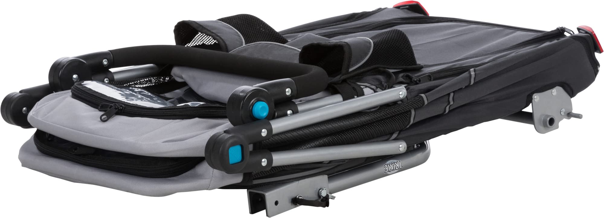 TRIXIE Quick-Fold Convertible Dog Bike Trailer & Pet Stroller - Easy Setup & Foldable Design for Cycling & Walking - Perfect for Outdoor Adventures with Your Pet