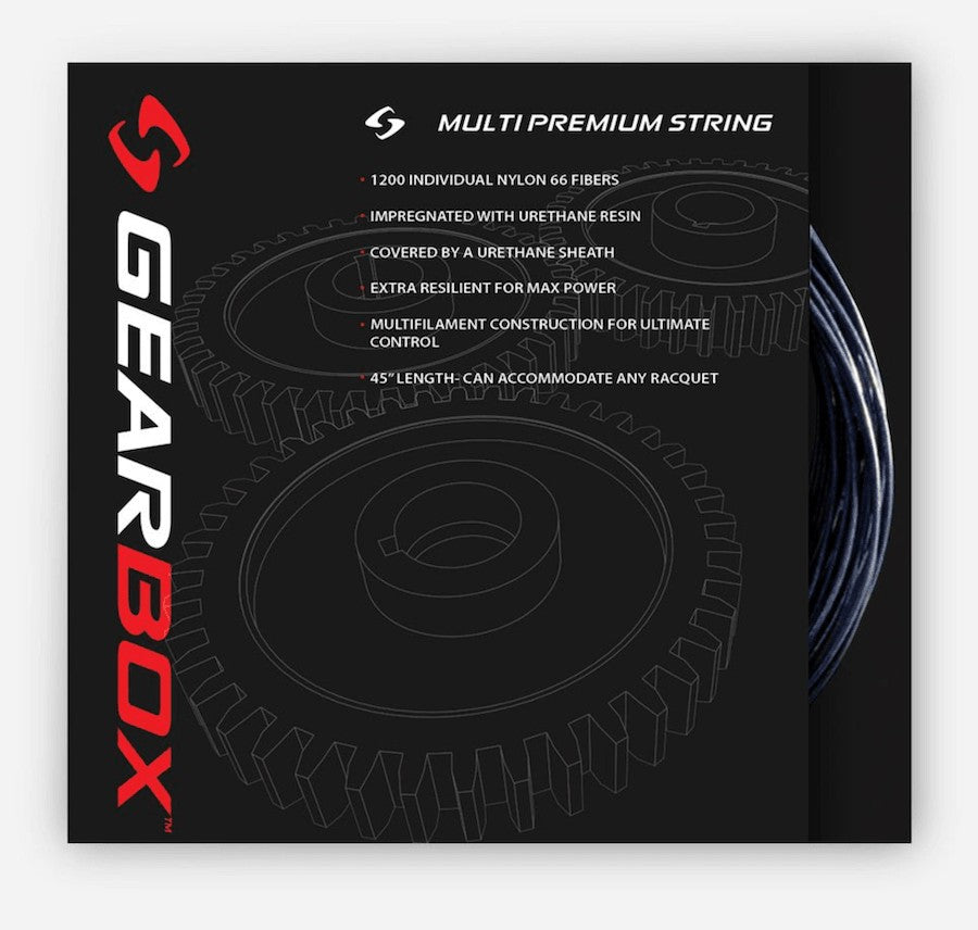 Premium Racquetball String Set - High-Performance Gearbox Multi for Enhanced Power & Control | Perfect for Competitive Play & Training Sessions