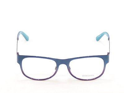 Diesel DL5026 092 Blue Violet Metal Eyeglasses Frame - 52-18-140 Size | Trendy Designer Glasses for Men & Women | Perfect for Work, Driving & Everyday Fashion
