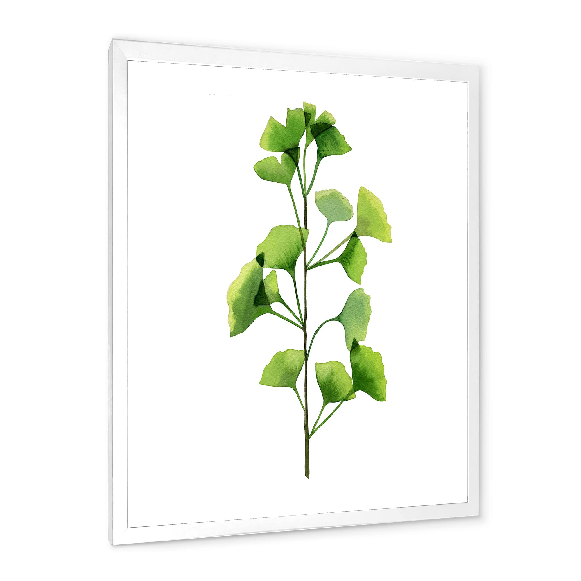 Green Field Plant Foliage Farmhouse Framed Wall Art - Botanical Print for Home Decor | Perfect for Living Room, Bedroom & Office Wall Decoration