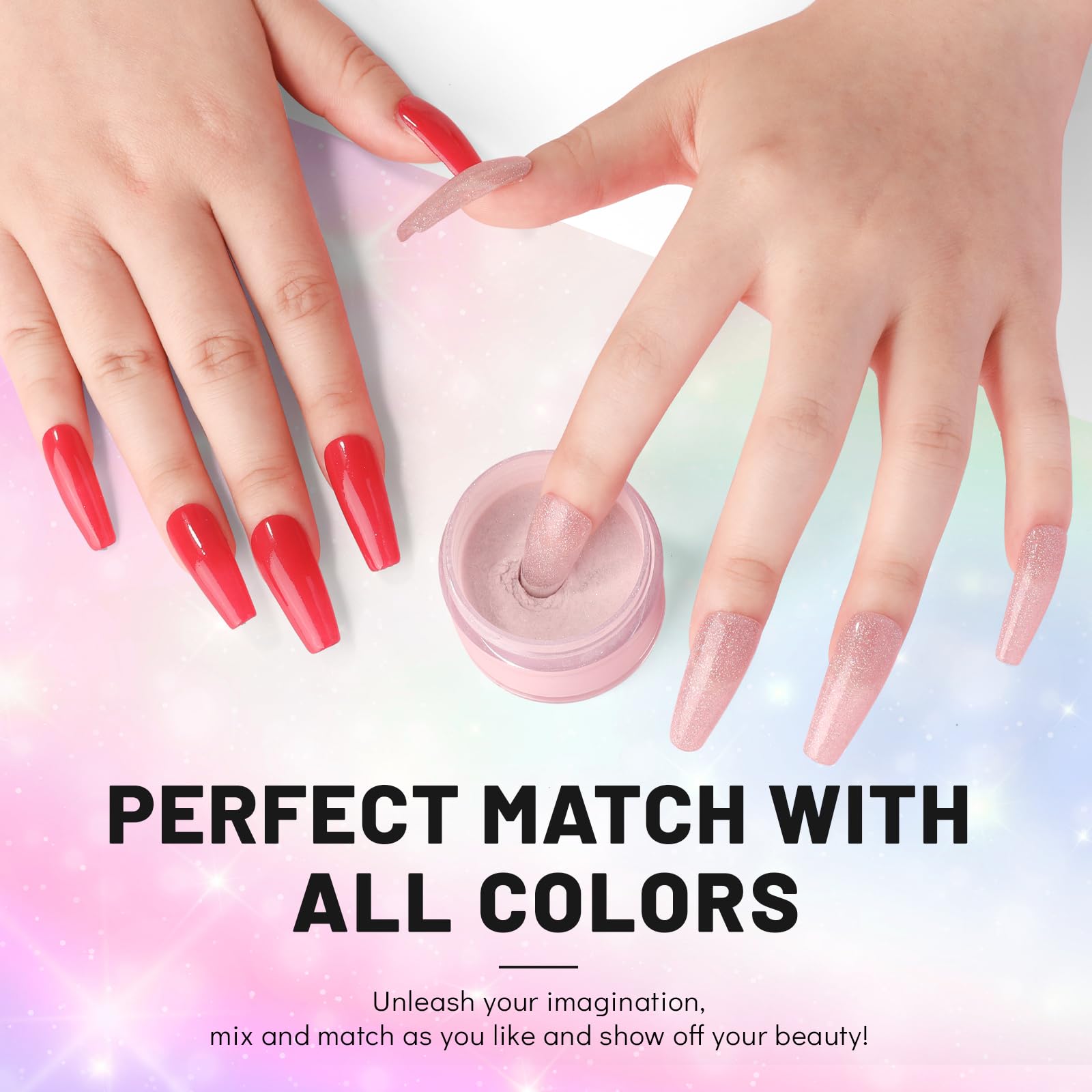 **Aokitec Glitter Jelly Pink Dip Powder - 1Oz Sweet Color Nail Dip Powder for Professional & DIY Nail Art, French Manicure, No UV Lamp Needed - Perfect for Salon, Home, Parties & Special Occasions**