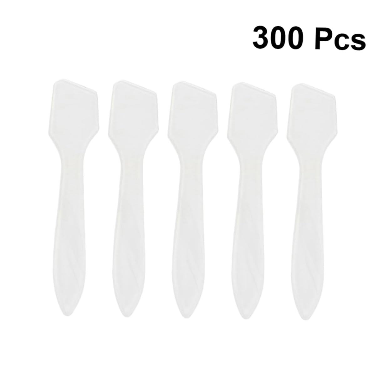 Healeved 300pcs Disposable Makeup Spatulas - Face Mask Scoop, Lip Gloss Applicator, Cream Spreader - Perfect for Salon, Spa, Home Skincare & Makeup Application
