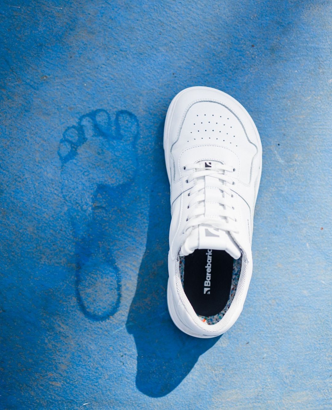Barefoot Sneakers Barebarics Zing - All White Genuine Leather Minimalist Shoes for Men & Women | Perfect for Running, Gym & Everyday Comfort
