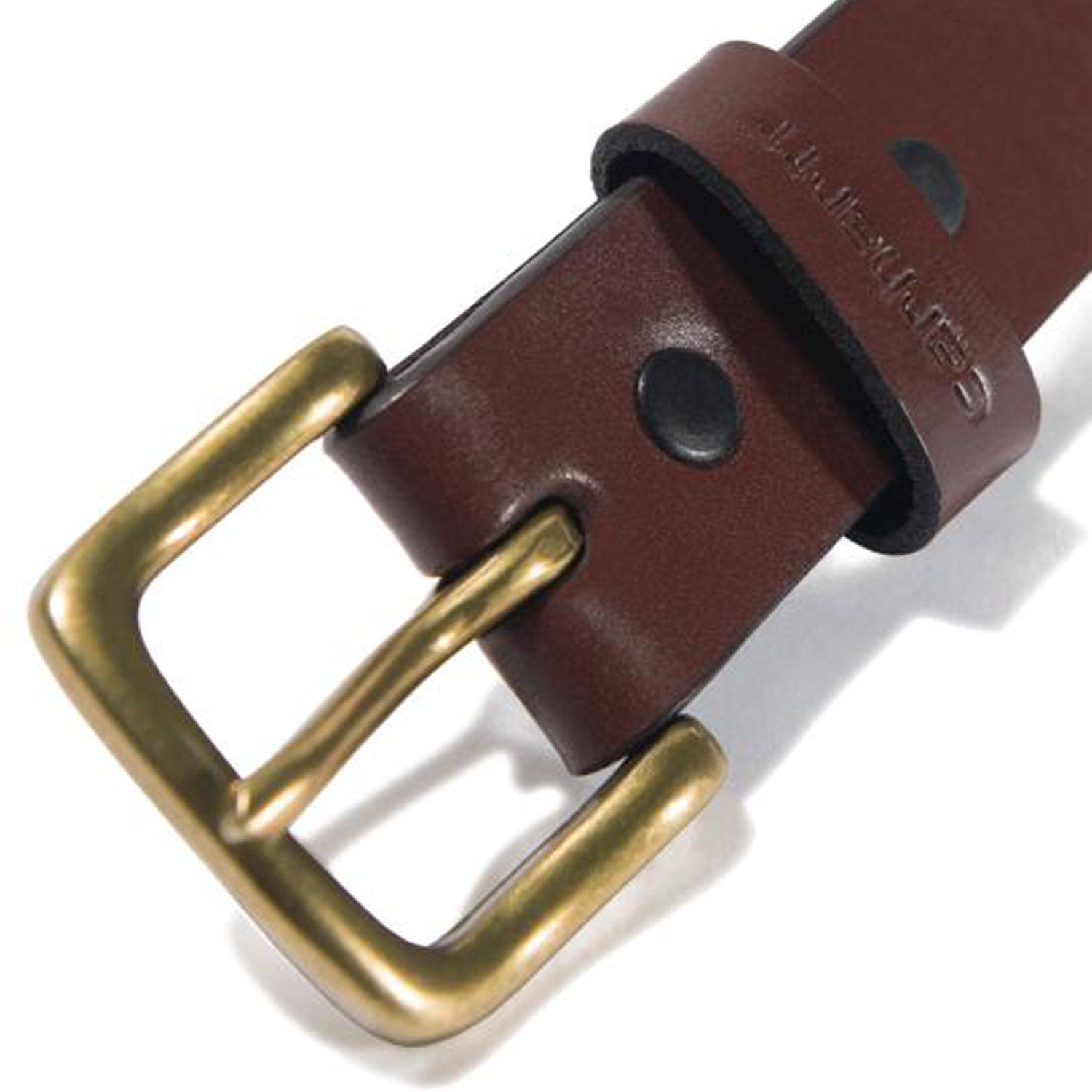 Carhartt Men's Hamilton Work Belt - Durable Leather Belt for Men with Solid Brass Buckle - Perfect for Construction, Outdoor Work & Casual Wear