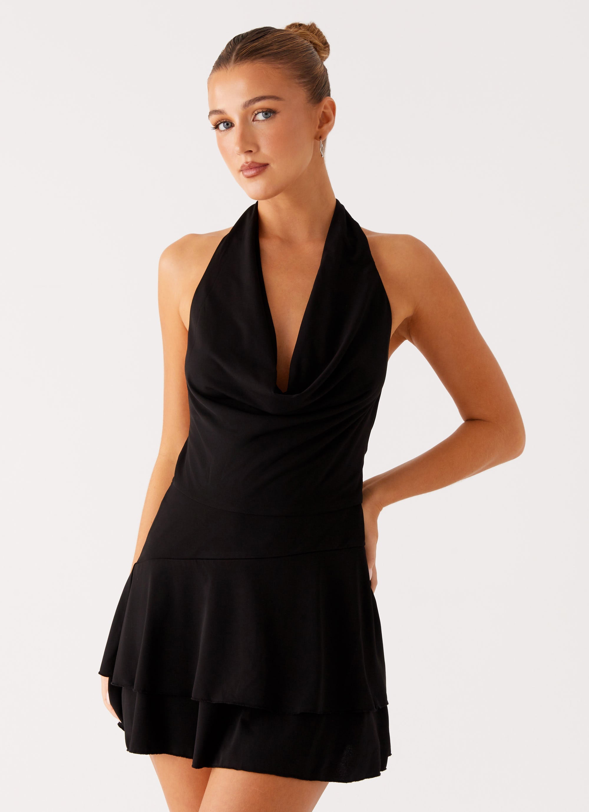 Feel Good Mini Dress - Black | Flirty & Comfortable Summer Dress for Women | Perfect for Dates, Parties & Beach Vacations