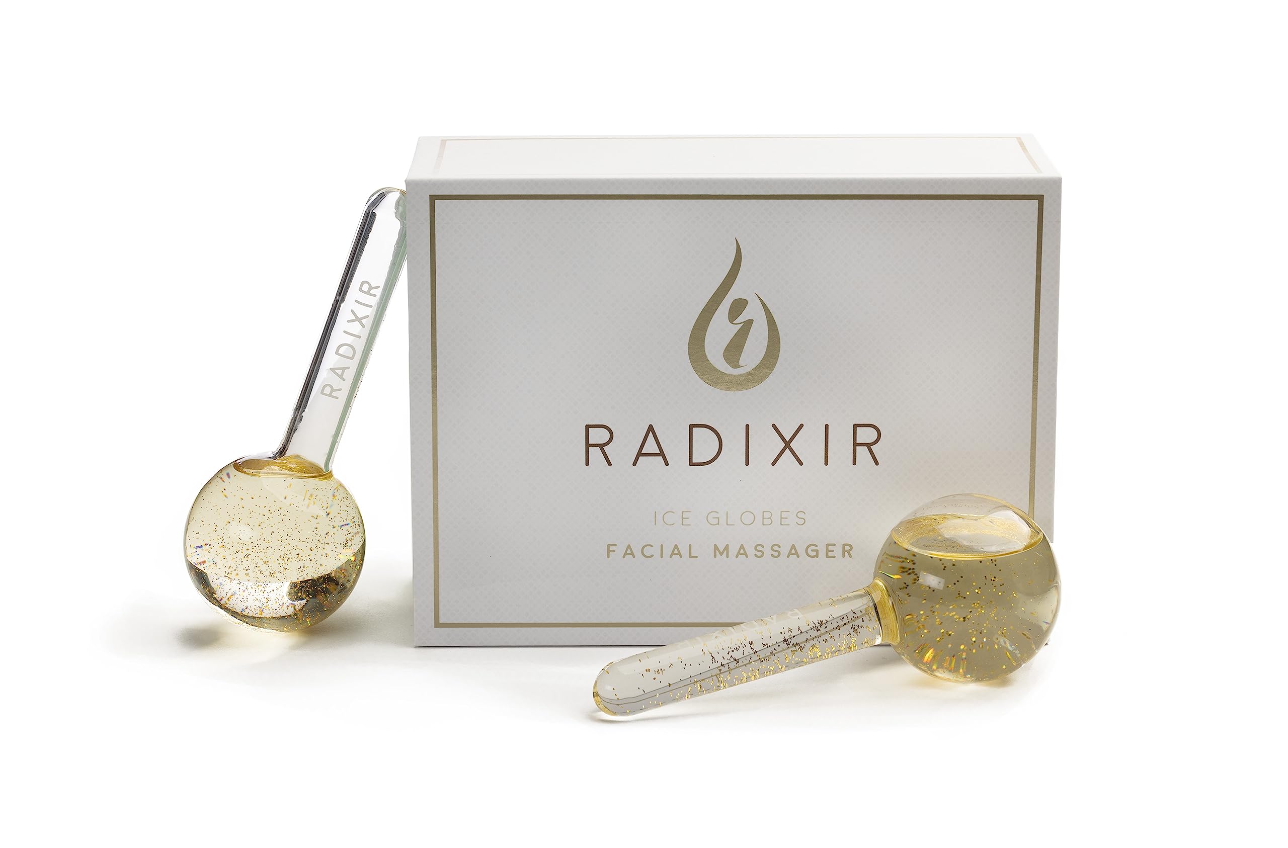 Ice Globes for Face - Cooling Facial Massage Tools for Puffiness & Dark Circles - Perfect for Skincare Routine & Relaxation at Home or Spa