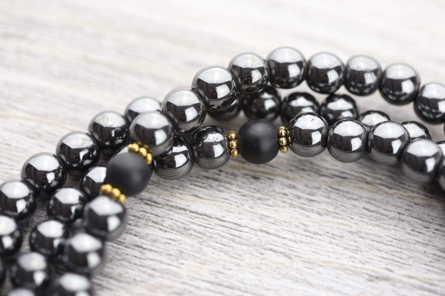 Authentic Hematite Root Chakra Mala Beads - 108 Meditation Prayer Beads for Grounding, Stress Relief & Energy Balancing - Perfect for Yoga, Meditation & Spiritual Healing Practices