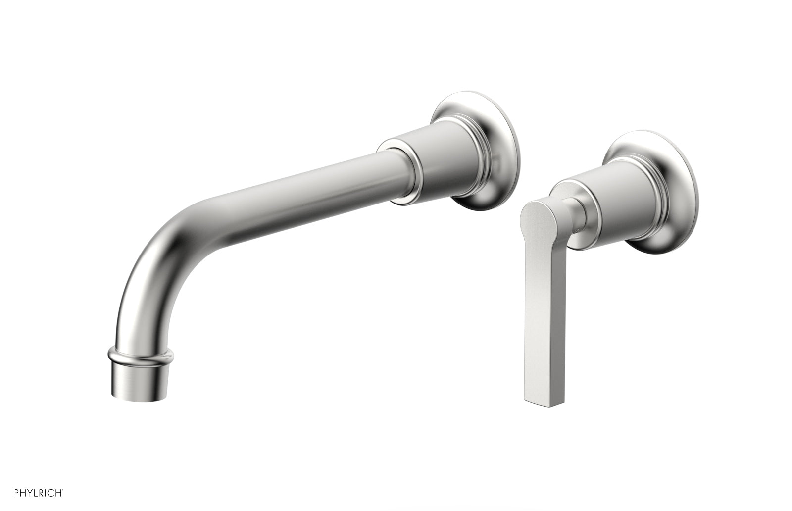 HEX MODERN Single Handle Wall Mount Bathroom Faucet - Lever Handle 501 18 - Perfect for Modern Bathroom & Powder Room Sink Installation