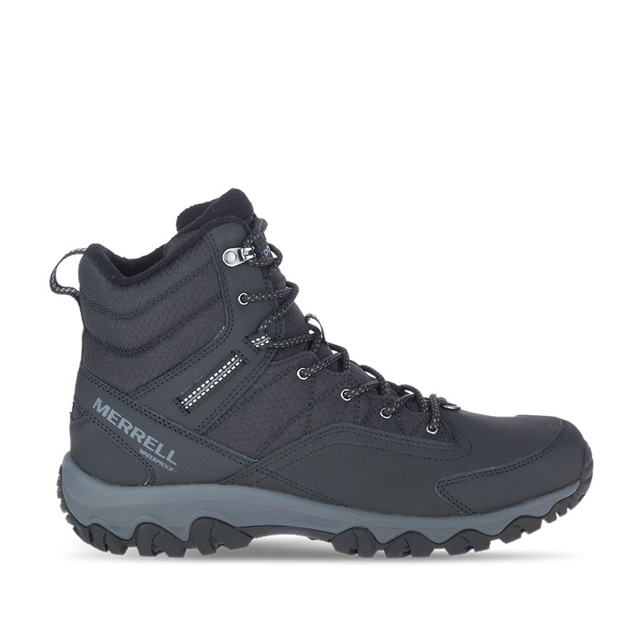 Merrell Thermo Akita Mid WP Waterproof Hiking Boots for Men - Warm Winter Snow Boots for Outdoor Trekking & Mountain Adventures