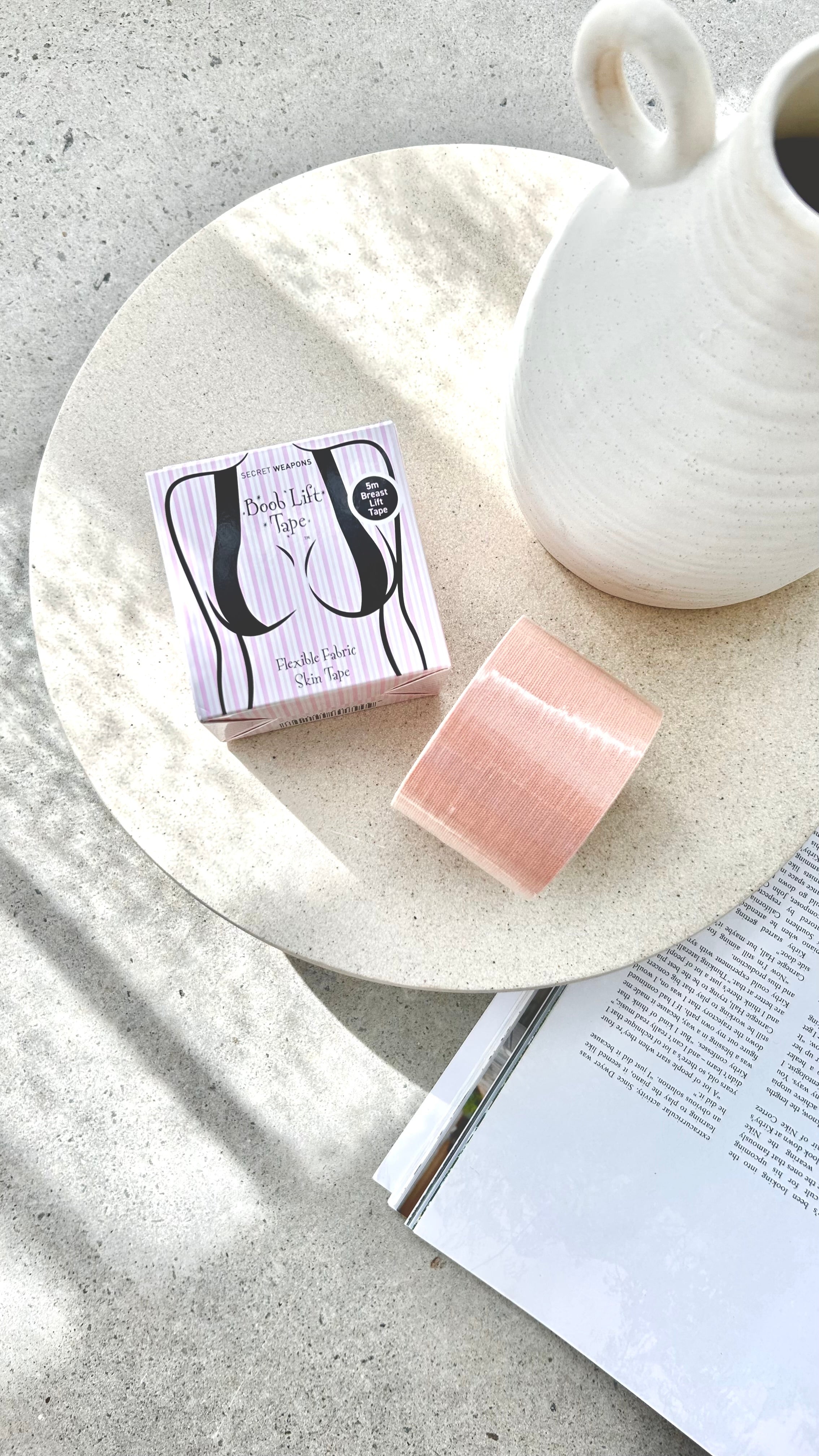 Nude Boob Lift Tape - Invisible Breast Support for Dresses, Tops & Swimwear | Perfect for Backless, Strapless & Plunging Necklines