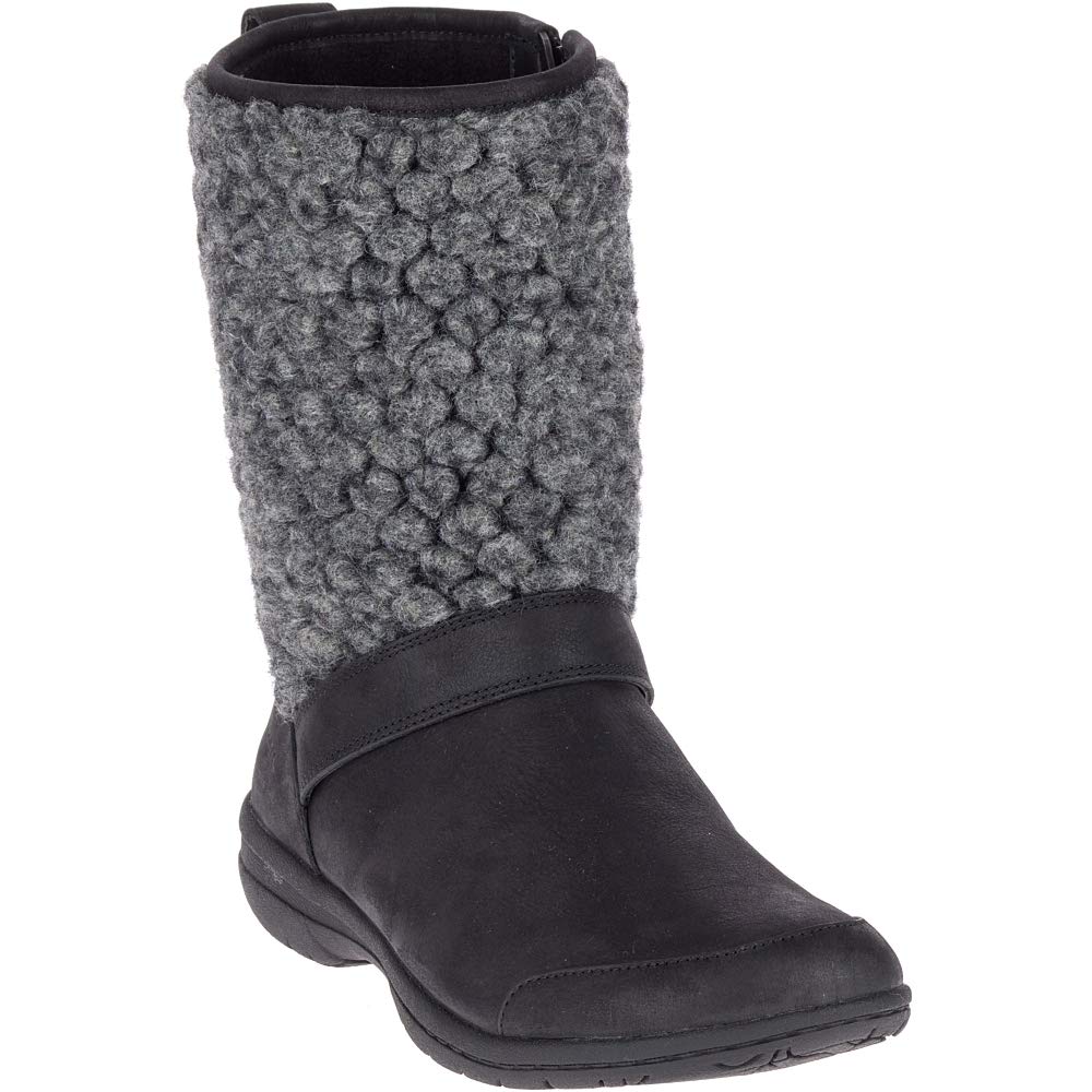 Merrell Women's Encore Kassie Tall Wool Boots - Waterproof Winter Hiking Boots for Women with Warm Wool Lining - Perfect for Snow, Cold Weather & Outdoor Adventures