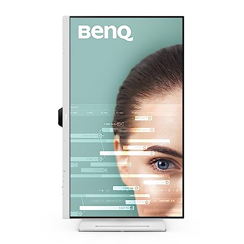 BenQ GW2485TC 24 Inch 1080p IPS Office Monitor with Eye Care Tech, Adaptive Brightness, Height & Tilt Adjustment - Built-in Speakers, Noise Cancelling Mic, Daisy Chain - DisplayPort, HDMI, USB-C - Perfect for Home Office, Coding, and Video Conferencing