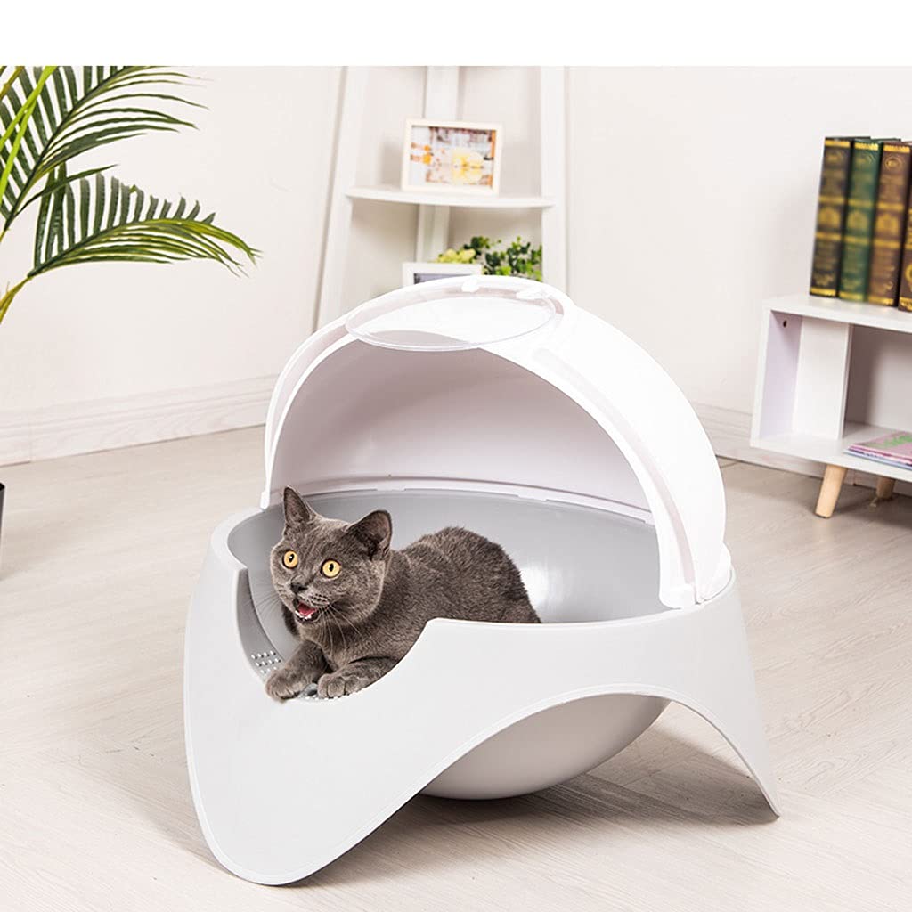 Large Enclosed Cat Litter Box - Splash-Proof Design with Odor Control for Big Cats | Spacious Litter Box for Fat Cats & Multi-Cat Homes | Perfect for Small Apartments & Pet-Friendly Households