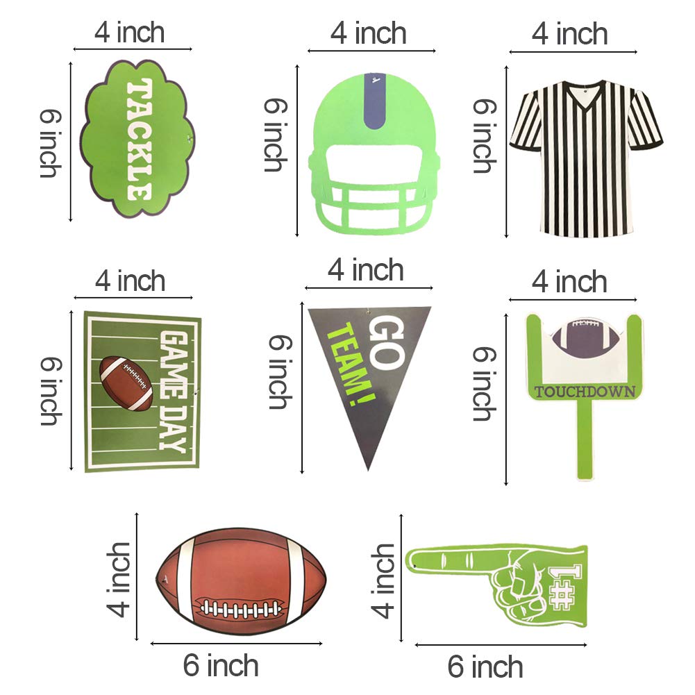 30-Piece American Football Hanging Swirl Decorations - Football Game Day Party Supplies for Home, Stadium & Tailgating | Sport Themed Decor for NFL Parties, Super Bowl Events & Fan Gatherings