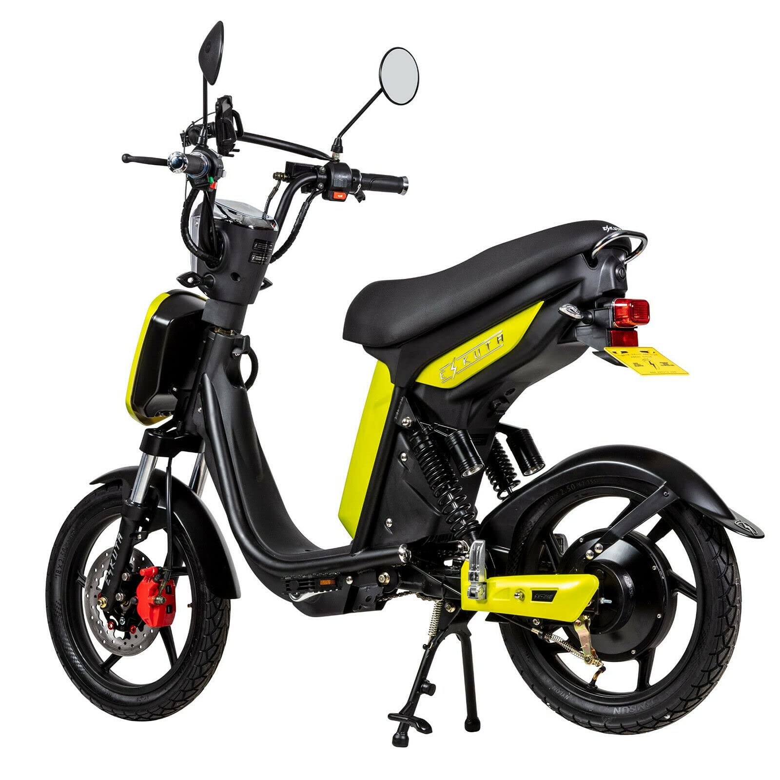 SX-250 Electric Motorcycle Scooter - Long Range 60MPH E-Bike with Fast Charging Battery | Commuter & Urban Transportation (Yellow)