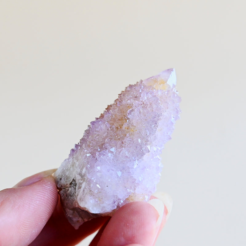 Mini Amethyst Spirit Cactus Quartz Cluster - Natural Healing Crystal for Meditation, Reiki & Home Decor | Perfect for Yoga Spaces, Office Desk & Gift Giving