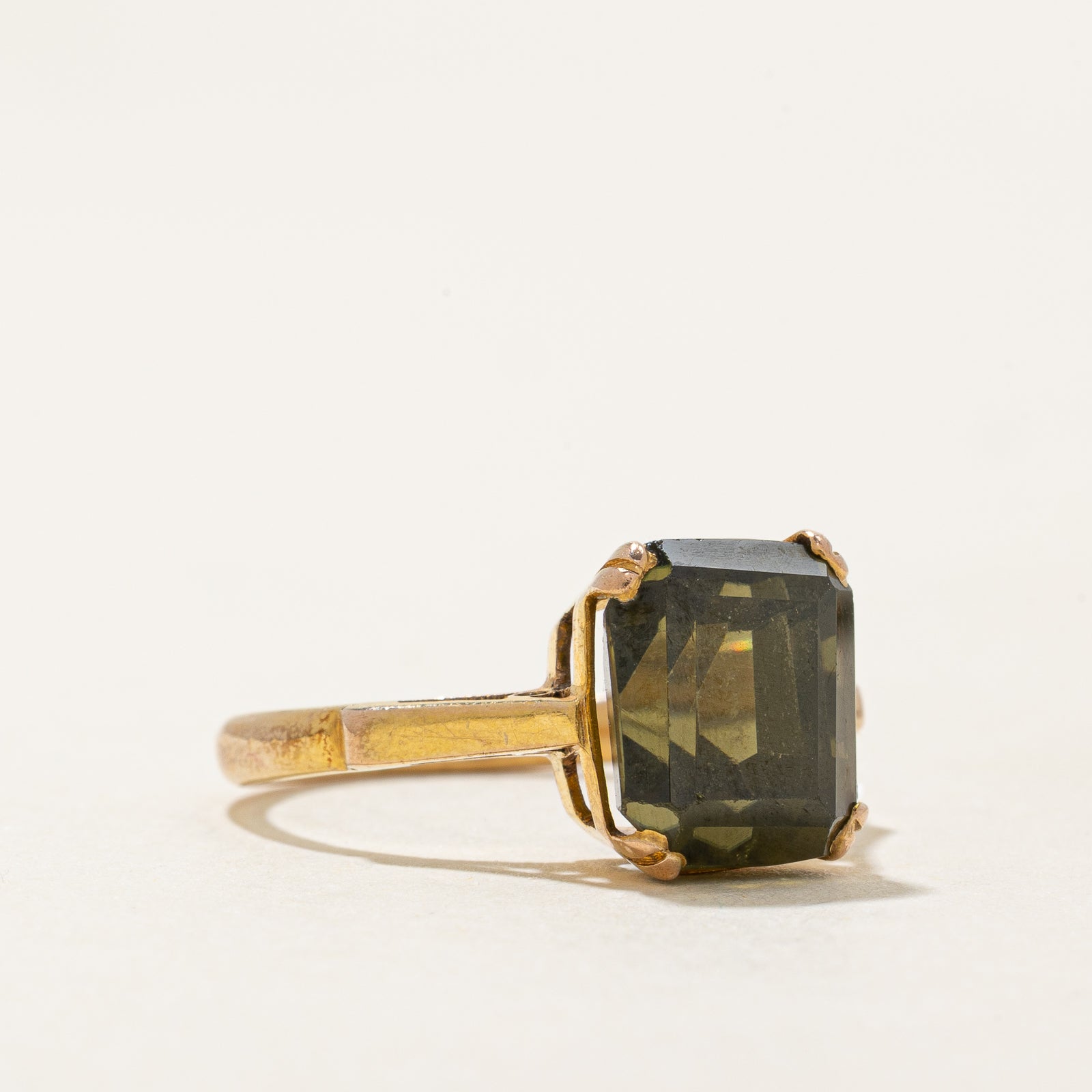4.00ct Emerald Cut Zircon Ring - Size 6.25 | Elegant Cubic Zirconia Engagement Ring for Women | Perfect for Wedding, Anniversary & Valentine's Day Gifts