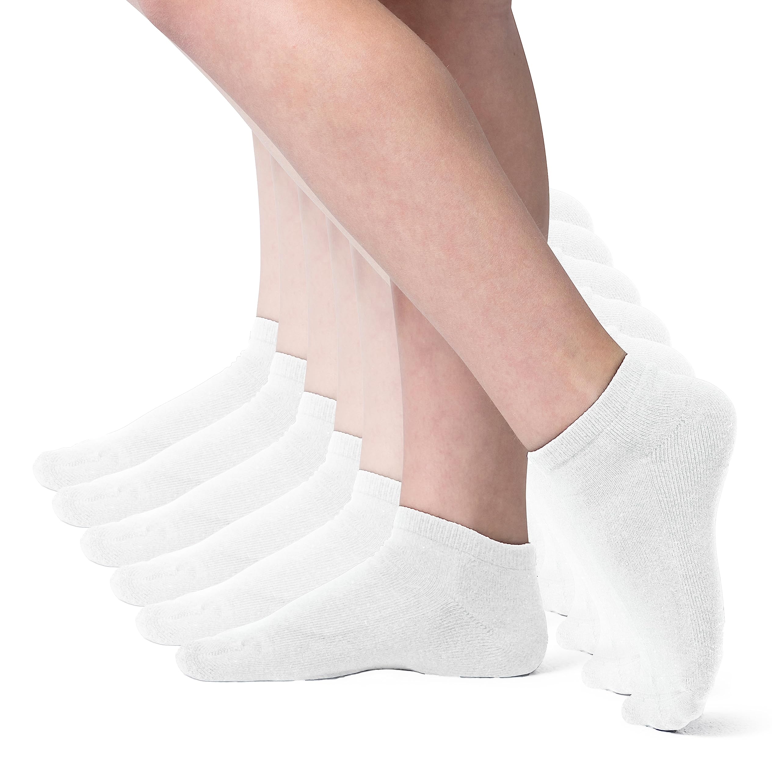 Silky Toes Kids Bamboo Athletic Seamless Ankle Socks with Cushion - 3 or 6 Pairs No Show Socks for Boys & Girls - Perfect for Running, Sports & Everyday Comfort