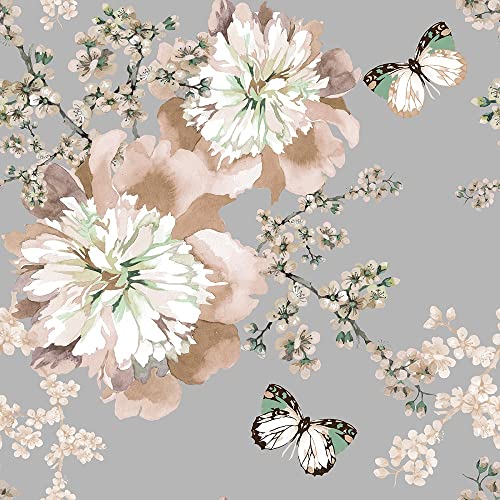 Pink Flower Butterflies Pattern