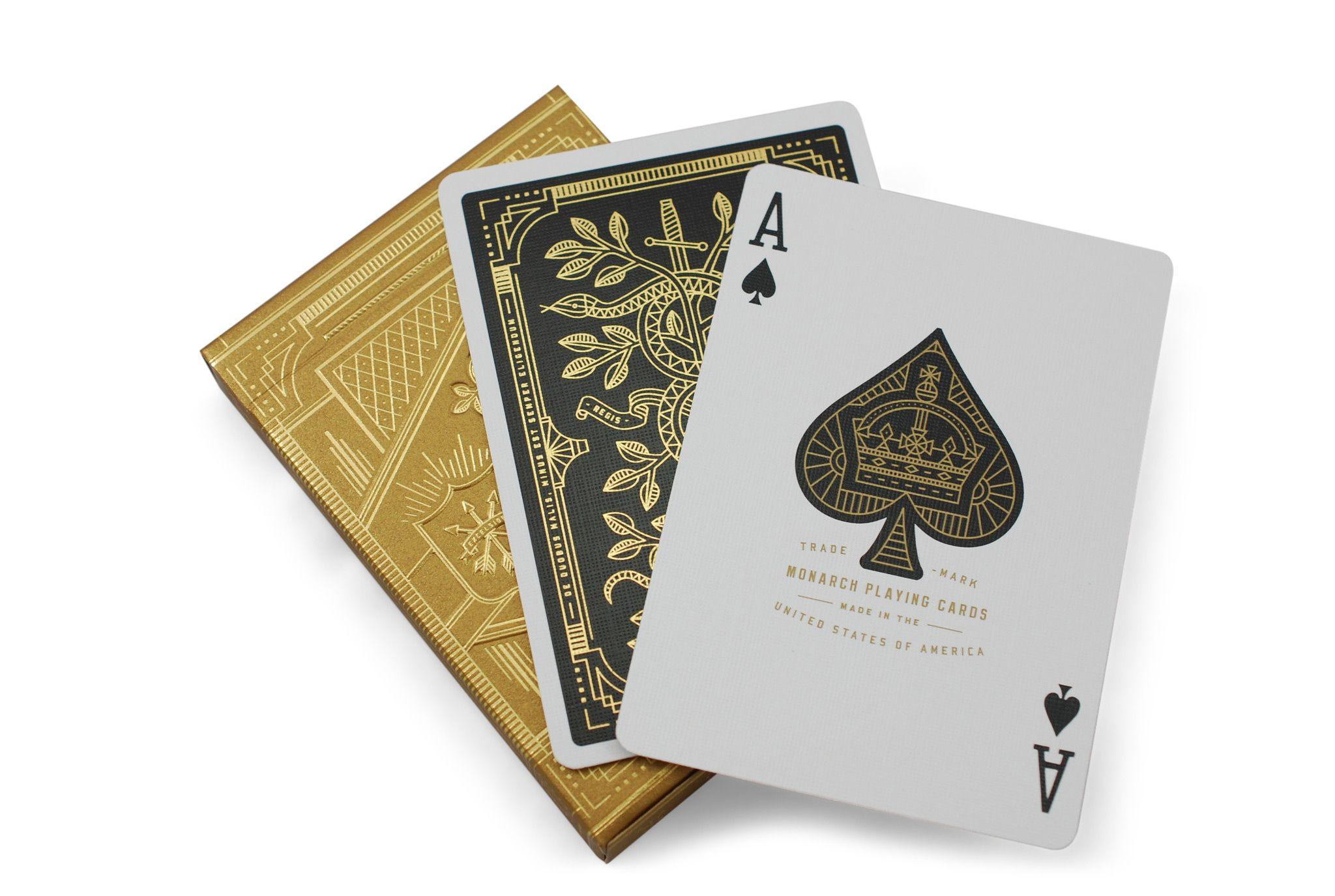 24K Gold Monarch Playing Cards - Premium Luxury Poker Deck for Collectors & Card Games - Perfect for Magic Tricks, Poker Nights & Gifts