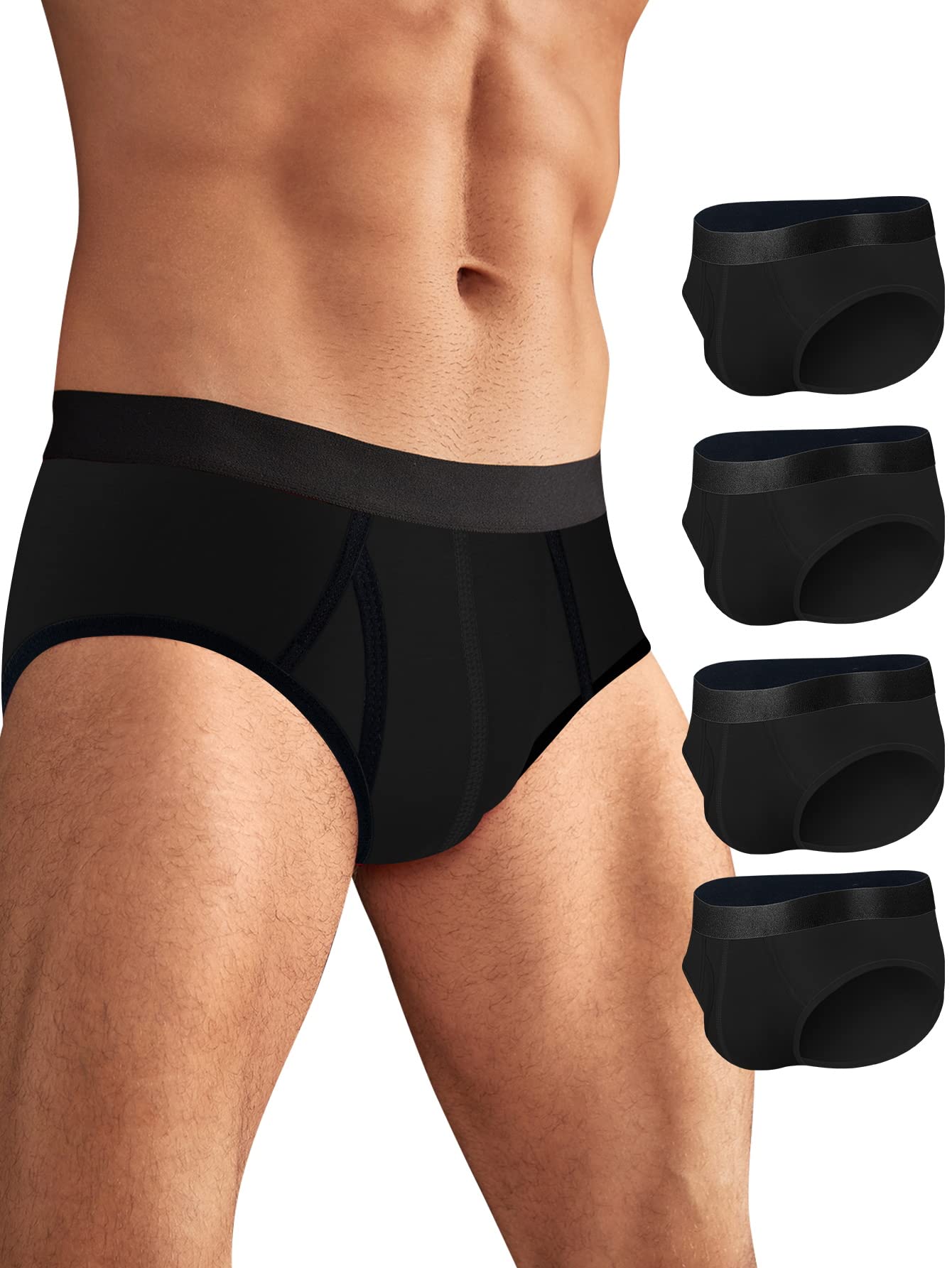 Men's Bamboo Rayon Underwear Briefs - Soft, Breathable & Comfortable for Daily Wear