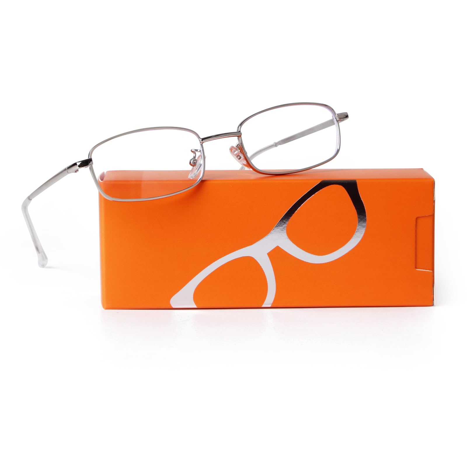 ADE WU Fashion Glasses for Women & Men - Y2K Retro Rectangle Blue Light Blocking Glasses in Gold, Silver & Black | Perfect for Office, Gaming & Screen Time Protection