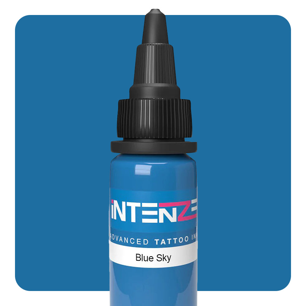 Blue Sky Intenze Tattoo Ink - Professional Tattoo Artist Supplies (1oz/4oz/8oz) - Perfect for Tattoo Studios & Body Art Enthusiasts