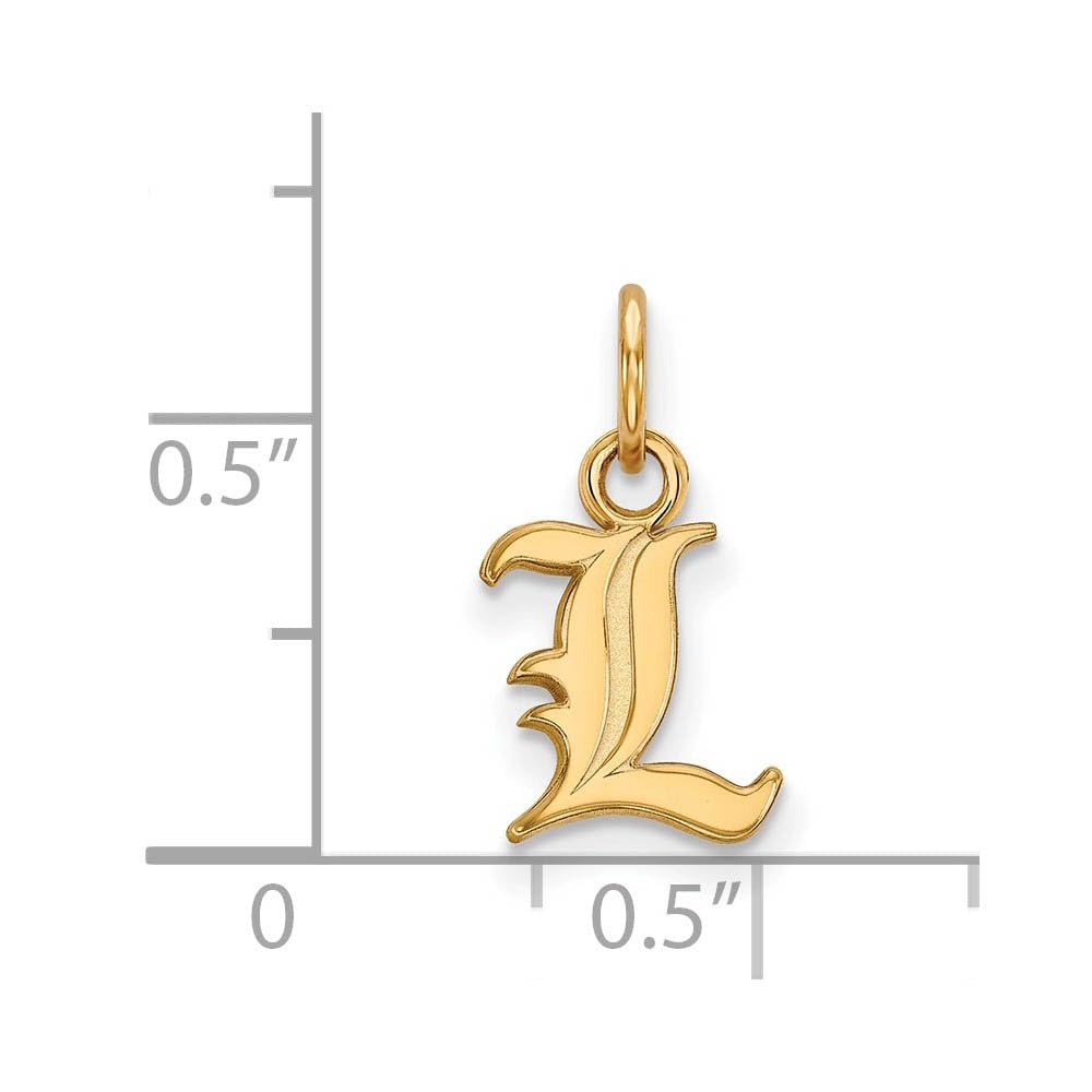 14k Yellow Gold Louisville Extra Small (3/8 Inch) Pendant Necklace - Elegant Jewelry for Women, Perfect for Gifts, Anniversaries & Special Occasions