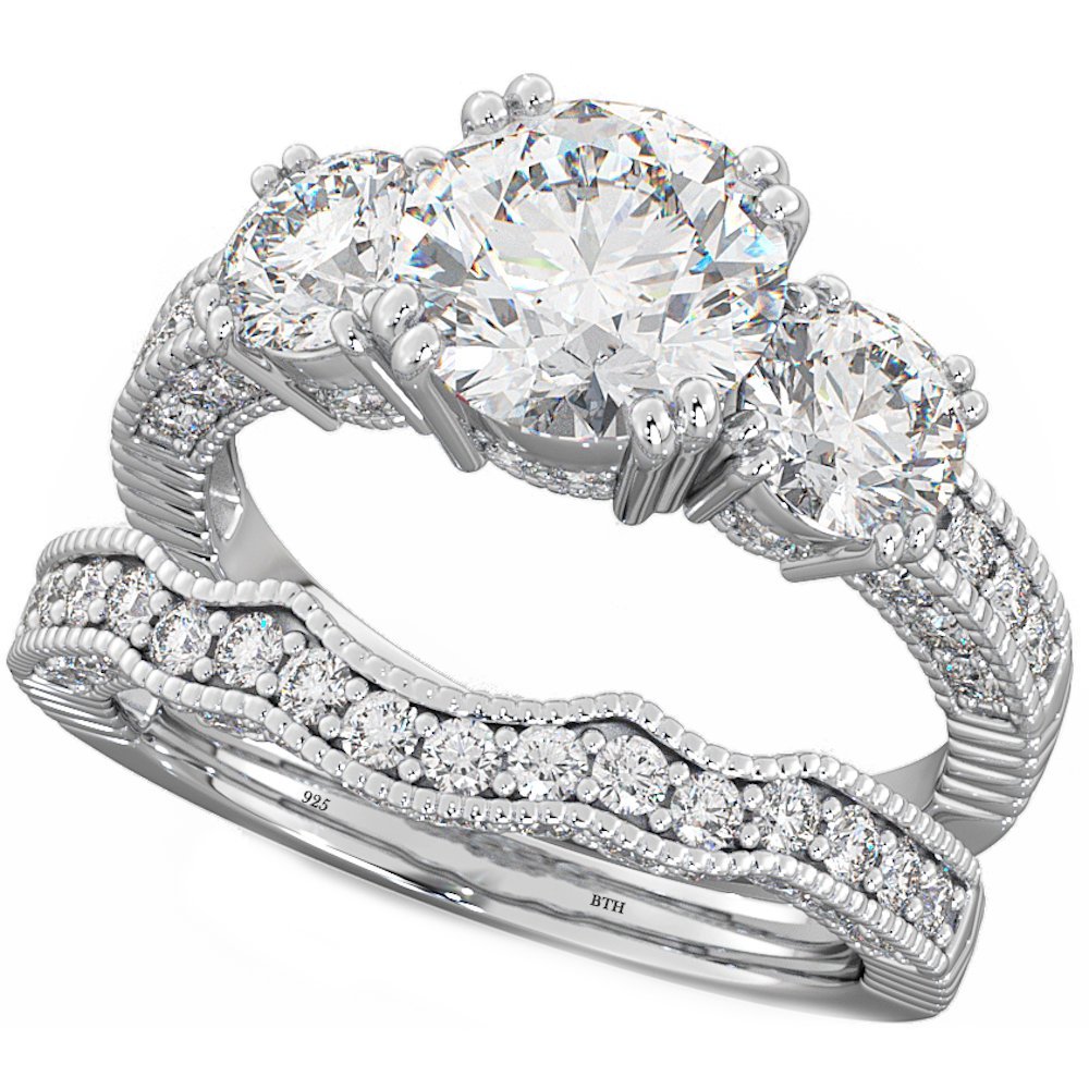 925 Sterling Silver Women's Ring Set - Elegant Wedding, Engagement & Bridal Jewelry for Her | Perfect for Proposals, Anniversaries & Special Occasions