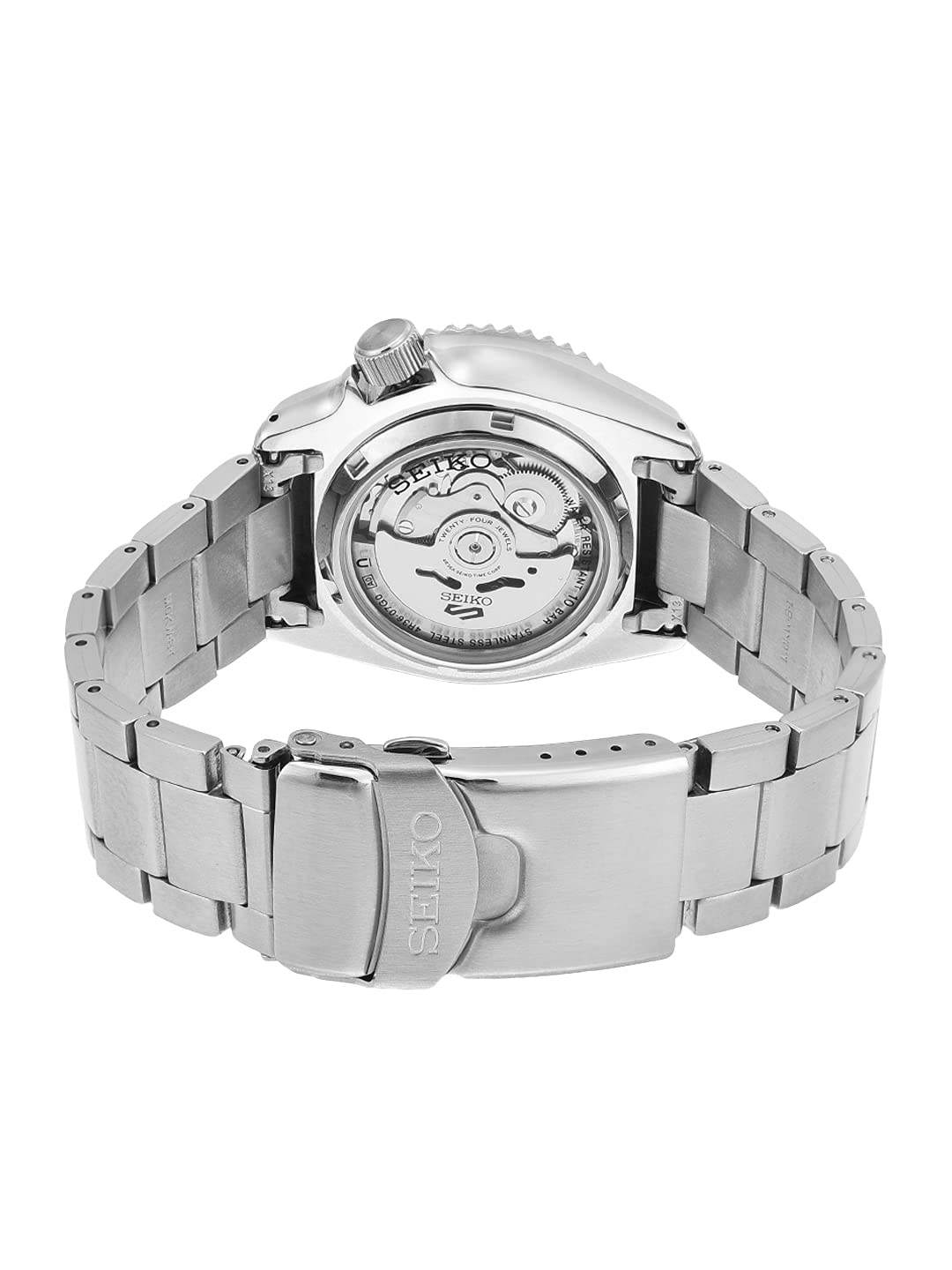 Seiko Men's 5 Sports Automatic Watch - Stainless Steel Case, Water Resistant, Day/Date Display - Perfect for Casual Wear, Office & Outdoor Activities