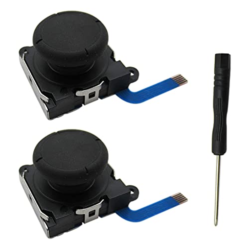 Premium 3D Analog Joystick Thumb Stick Replacement for Nintendo Switch Joy-Con Controller (2-Pack) - High-Quality Gamepad Repair Parts for Enhanced Gaming Experience