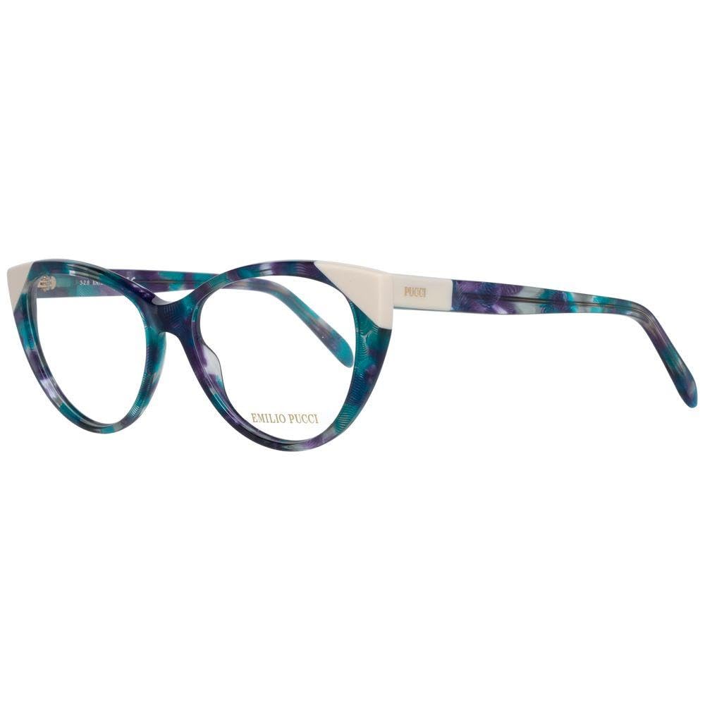 Emilio Pucci Multicolor Women's Eyeglass Frames | Stylish & Trendy Optical Glasses for Women | Perfect for Work, Reading & Fashion Accessories