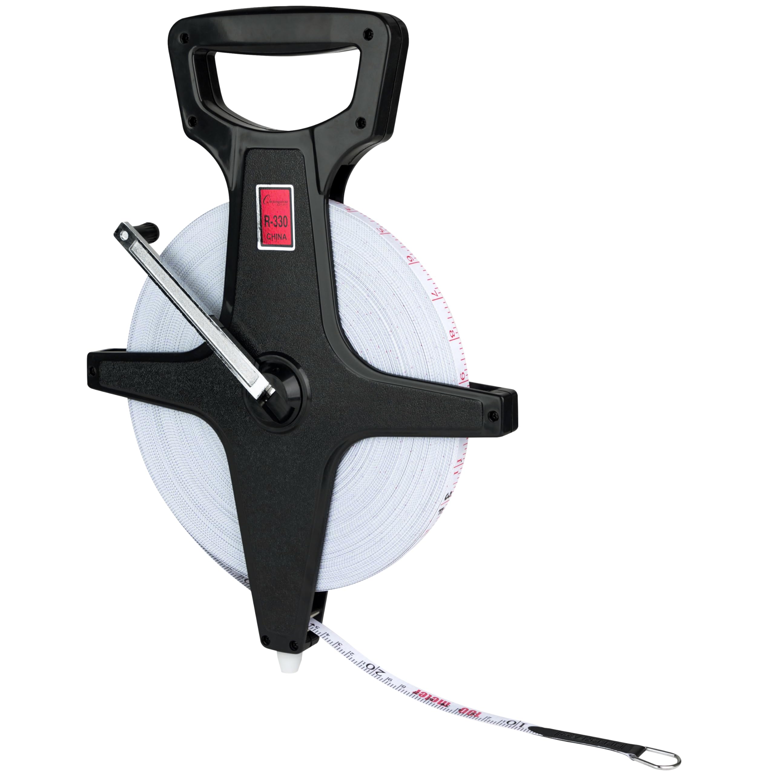 Champion Sports Open Reel Measure Tape - Durable Track & Field Measuring Tool for Long Jump, Triple Jump, High Jump - Competition & Training Use