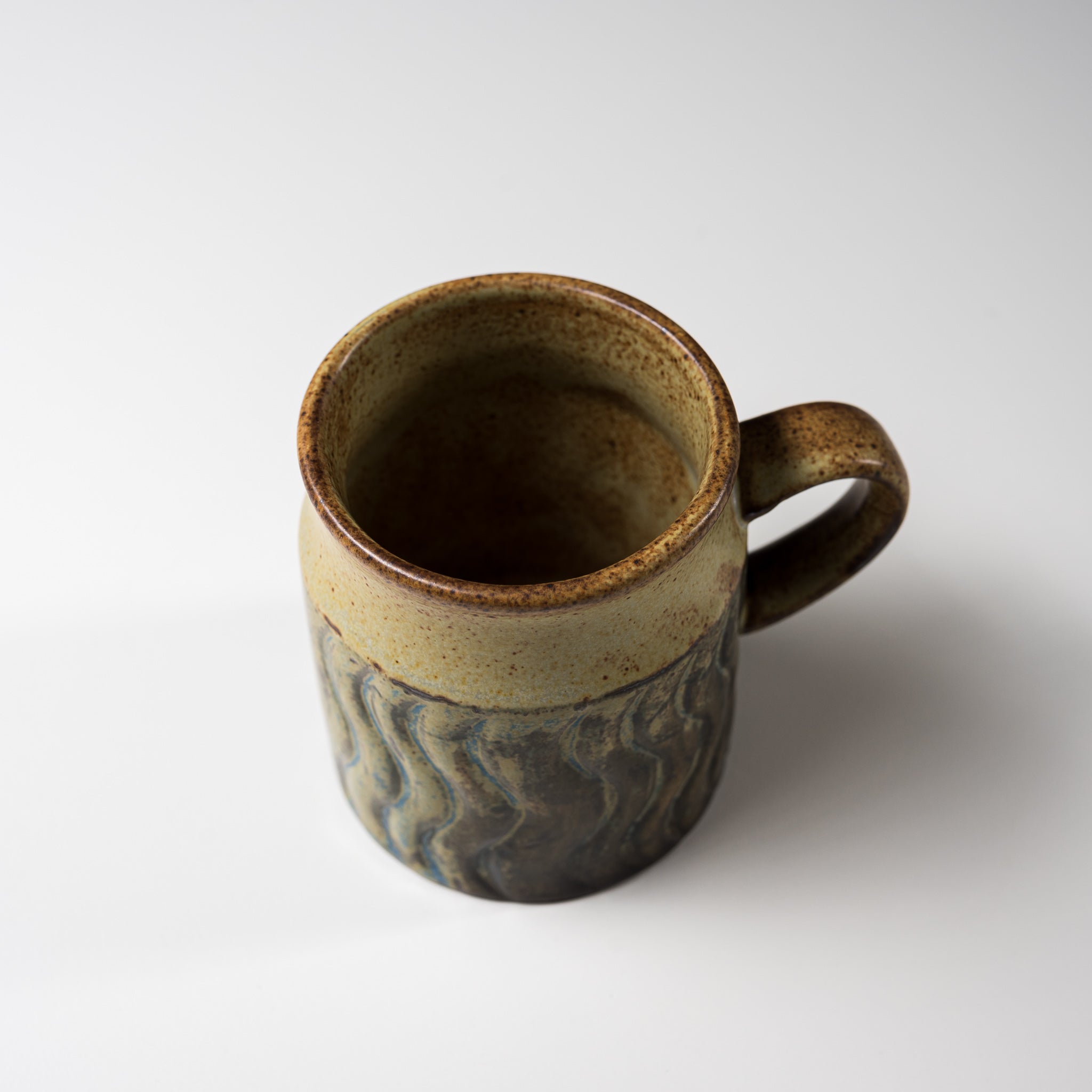 Seto Ware KASHIWA Wave Small Mug Cup 140ml - Authentic Japanese Ceramic Tea Cup for Matcha, Coffee & Hot Beverages - Perfect for Home, Office & Gift Giving