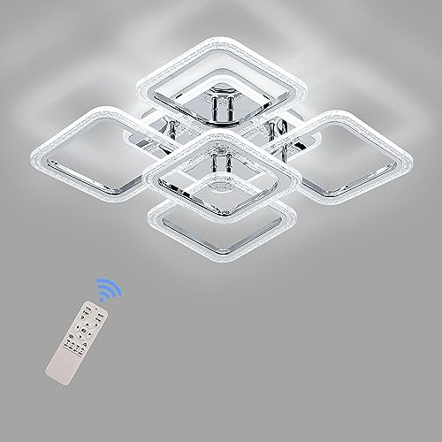 D-warm white light-56x56x12cm-100w-chrome