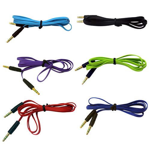 Premium 3.5mm Male to Male Stereo Audio Cable - 1m Auxiliary AUX Cord for Car, MP3, Phone, Speaker - High Quality Sound Transmission (Dark Blue) | Perfect for Car Audio Systems, Home Speakers & Mobile Devices