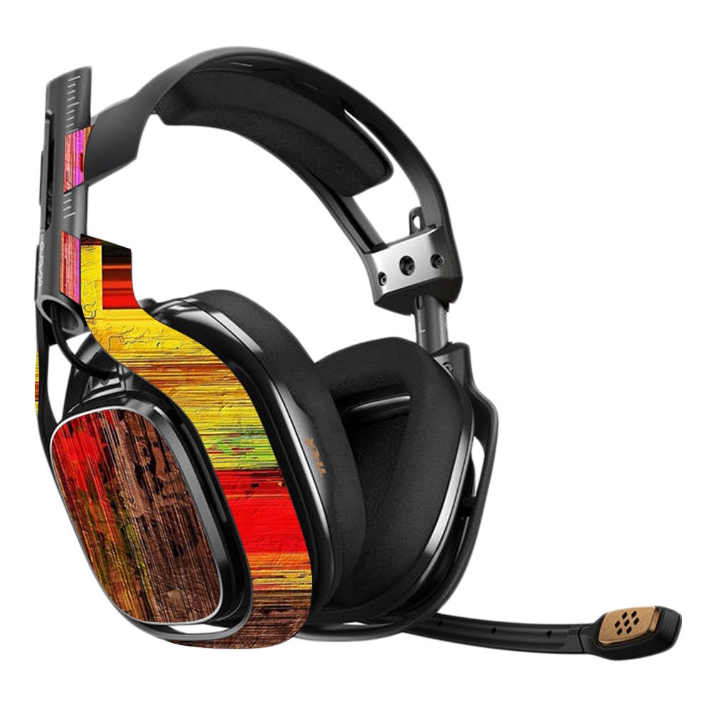 MightySkins Vinyl Decal Wrap Cover for Astro A40 3rd Generation Gaming Headset - Painted Wood Design, Protective & Durable Skin, Easy to Apply & Remove, Made in USA | Perfect for Gaming, Streaming & Customizing Your Headset