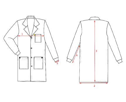 Anti-Static ESD Lab Coat for Electronics - Full-Length Knit Protection (Size 4XL) - Ideal for Cleanrooms, Laboratories & Electronic Assembly Work