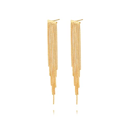 Bar tassel earrings
