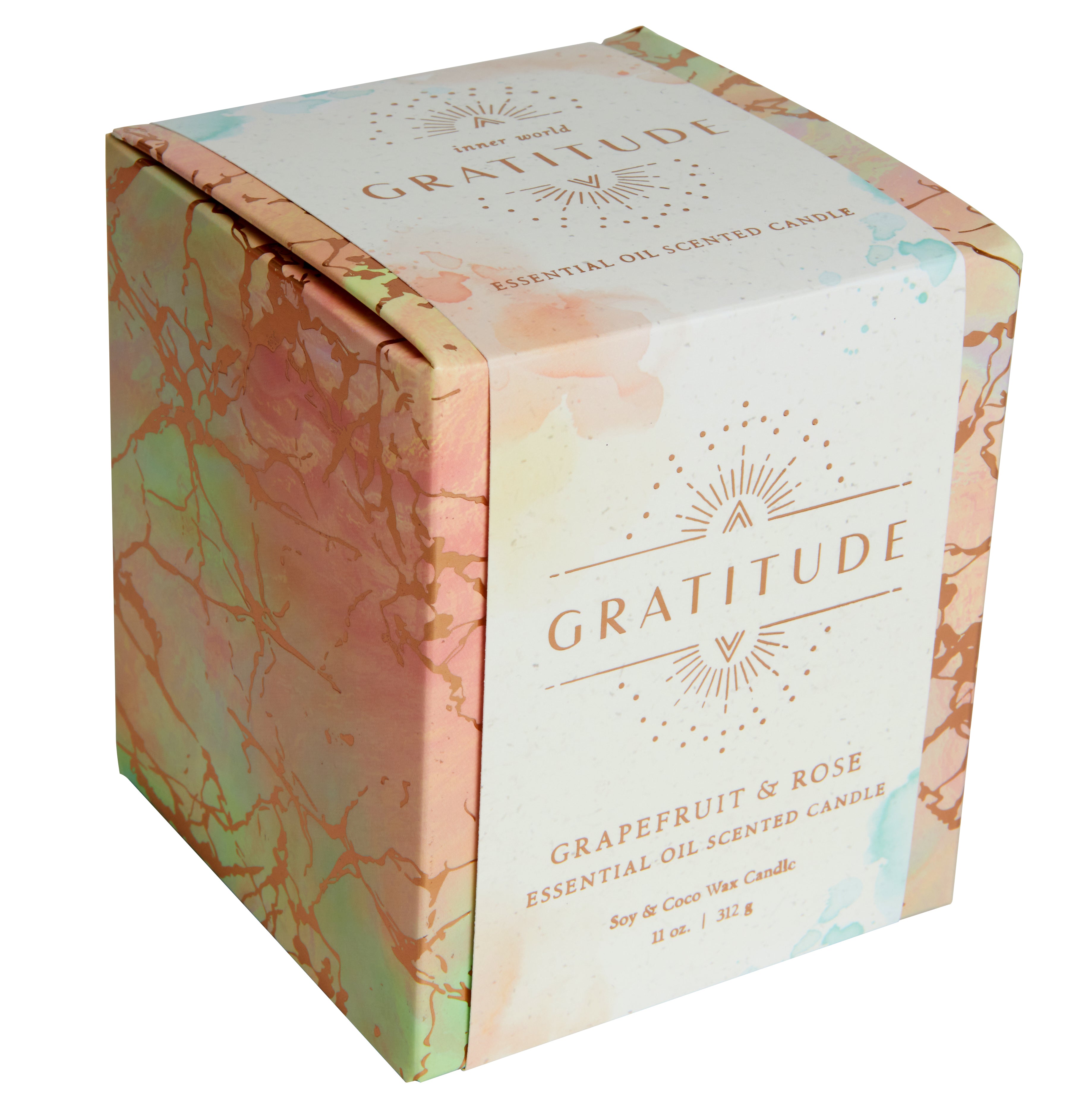 Gratitude Scented Candle - Aromatherapy Soy Wax Candle for Relaxation & Stress Relief - Perfect for Home, Spa, Yoga & Meditation - Gifts for Women & Men